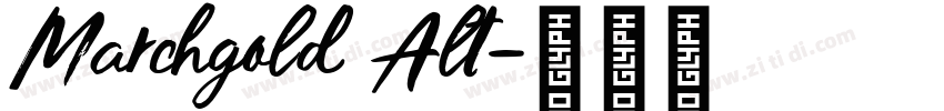Marchgold Alt字体转换 Marchgold Alt字体转换